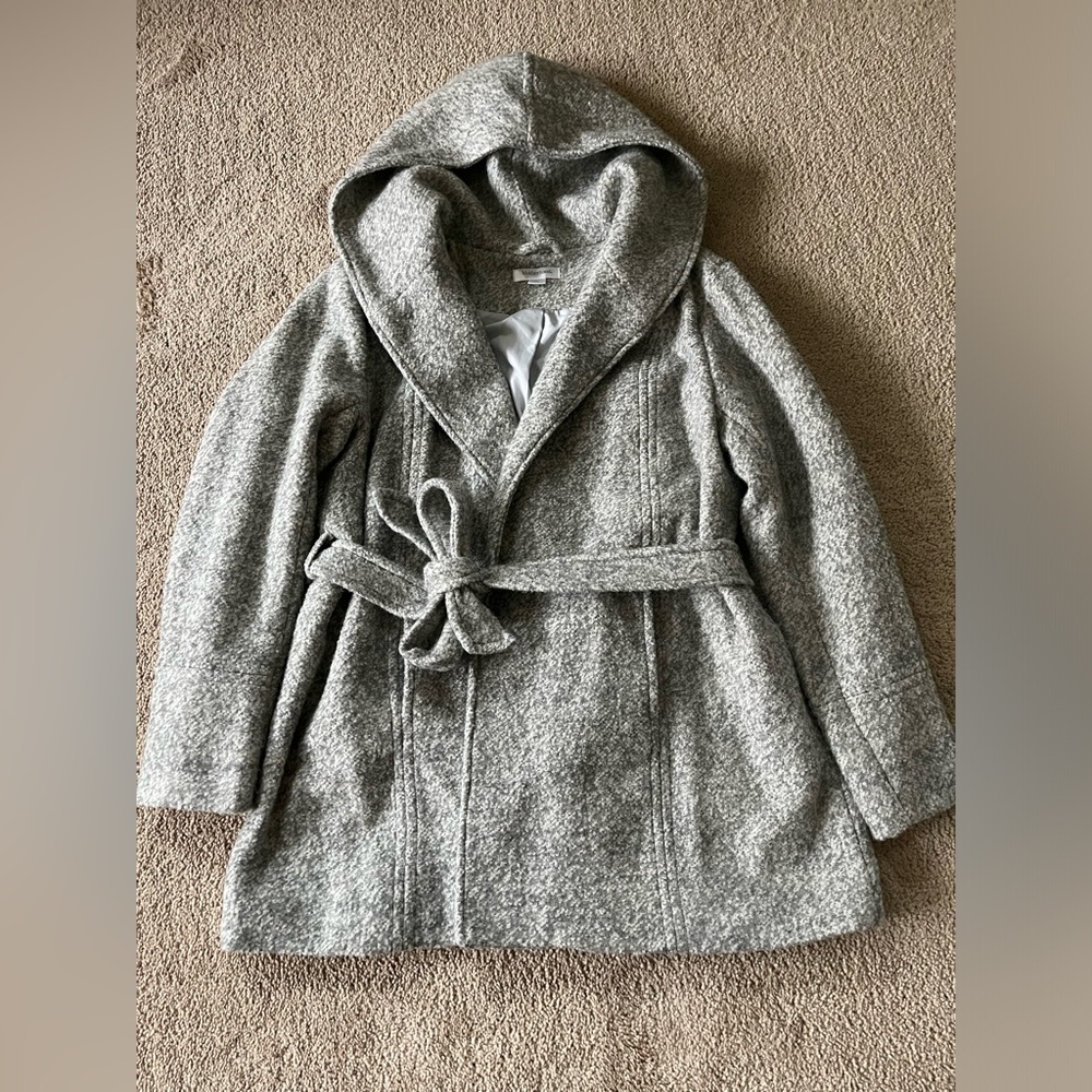 Motherhood Maternity - gray wool coat, size Large